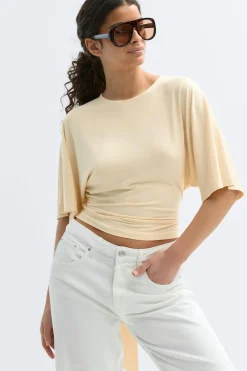 Gina Tricot Tie back top Gul Outlet