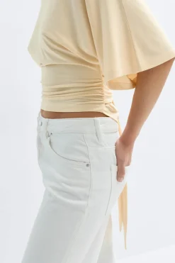 Gina Tricot Tie back top Gul Outlet