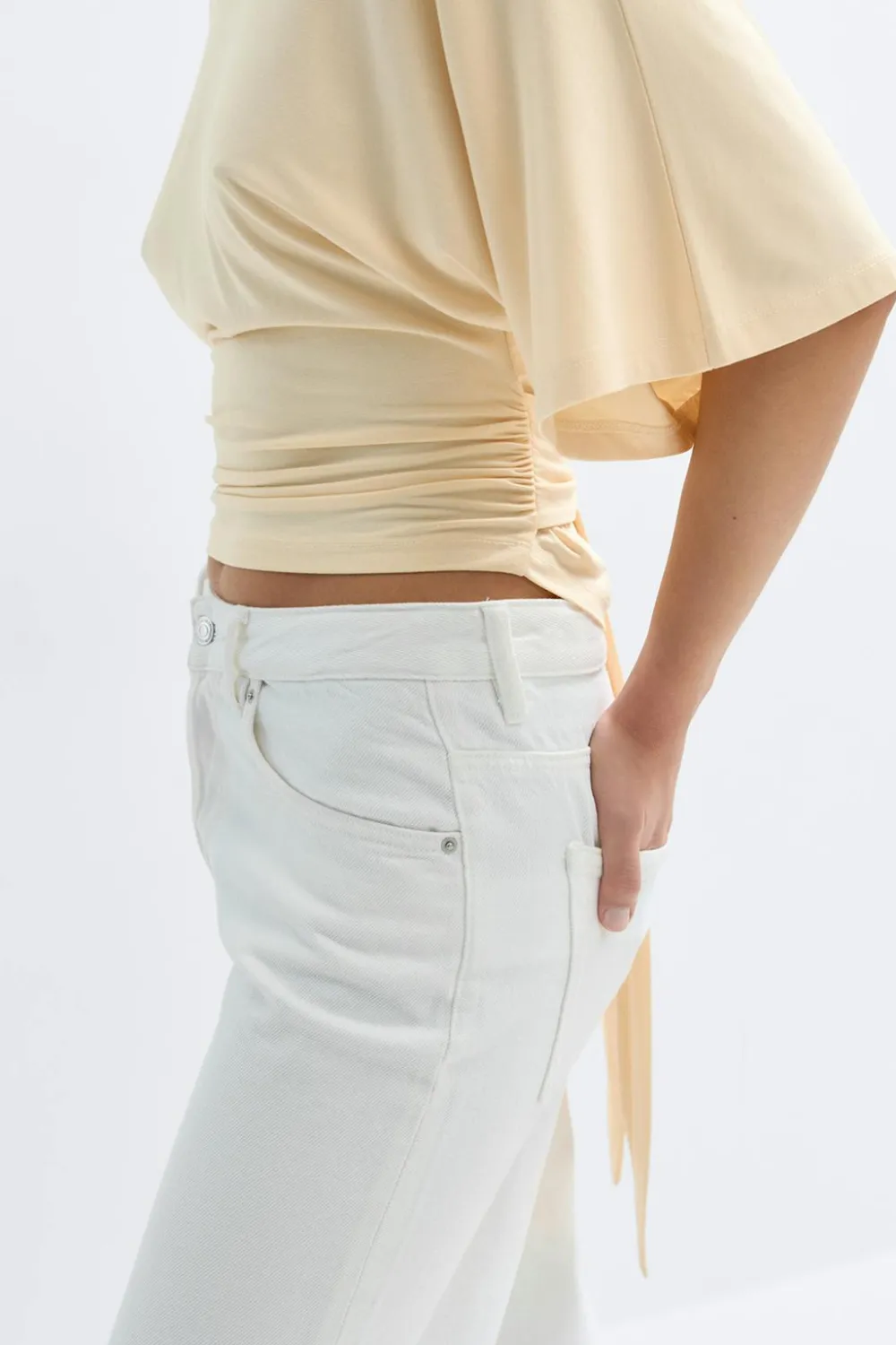 Gina Tricot Tie back top Gul Outlet