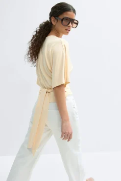 Gina Tricot Tie back top Gul Outlet