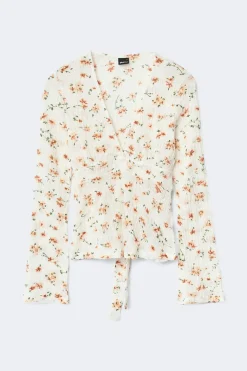 Gina Tricot Tie back top Hvit Sale