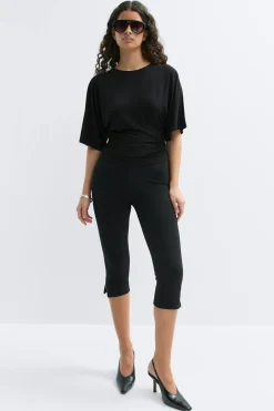 Gina Tricot Tie back top Svart