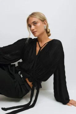 Gina Tricot Tie boue Svart Discount
