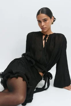 Gina Tricot Tie boue Svart Discount