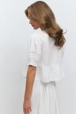 Gina Tricot Tie boue Hvit Best