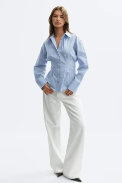 Gina Tricot Tie boue Blå Sale