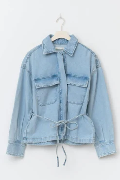 Gina Tricot Tie deni hirt Blå Discount