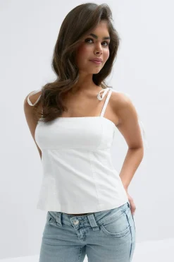 Gina Tricot 14+ tie inget Hvit Outlet