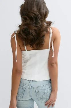 Gina Tricot 14+ tie inget Hvit Outlet