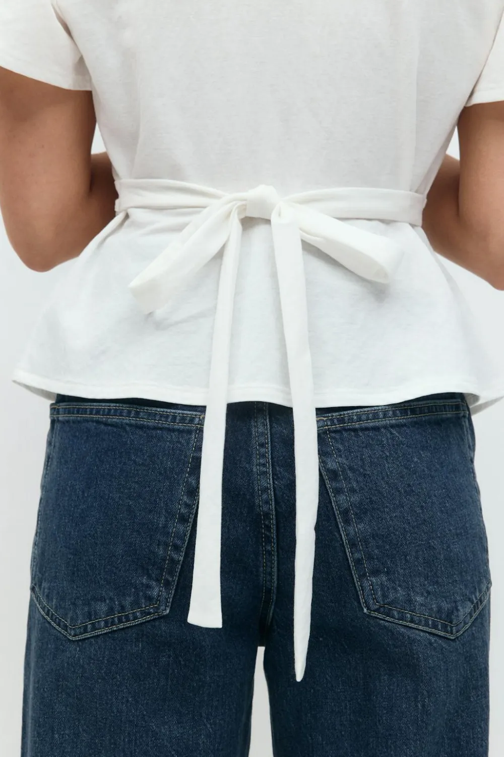 Gina Tricot Tie top Hvit Best