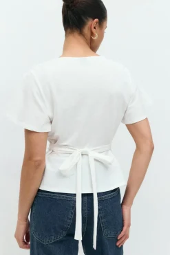 Gina Tricot Tie top Hvit Best