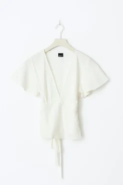 Gina Tricot Tie top Hvit Best
