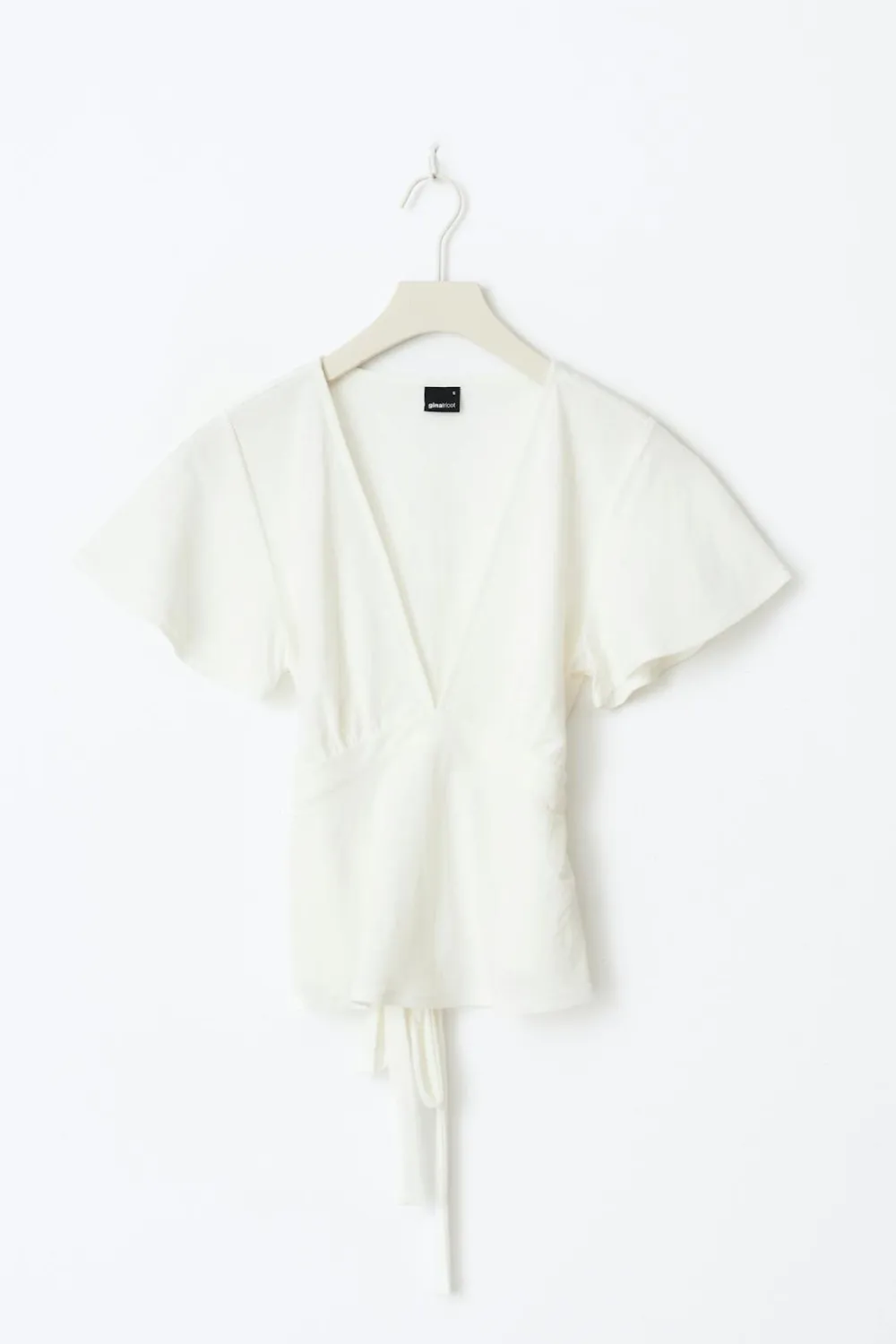 Gina Tricot Tie top Hvit Best