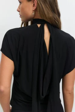 Gina Tricot Tie top Svart Best