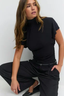 Gina Tricot Tie top Svart Best