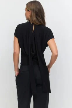 Gina Tricot Tie top Svart Best