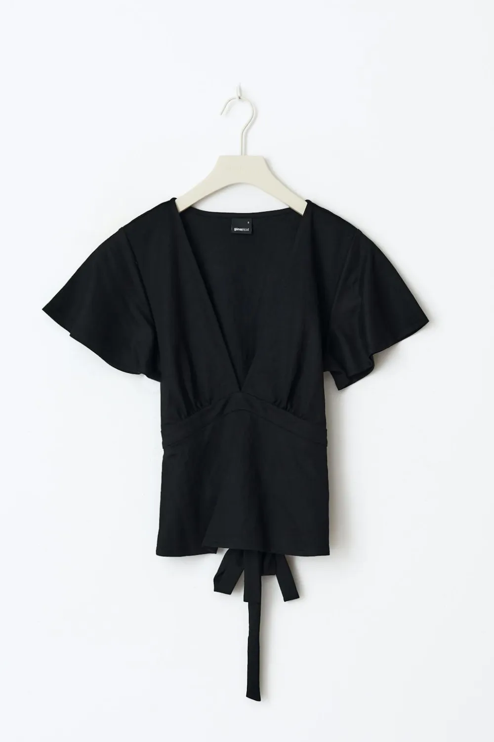 Gina Tricot Tie top Svart Discount