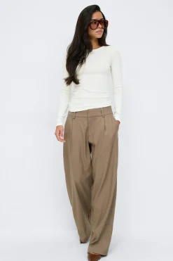 Gina Tricot Tight fit ong eeve top Hvit Online