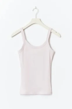Gina Tricot Tight fit rib inget Lilla Sale