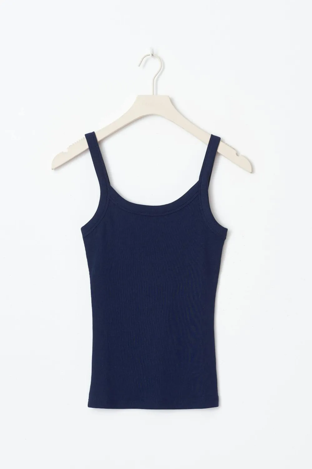 Gina Tricot Tight fit rib inget Blå Clearance