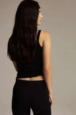 Gina Tricot Tight fit rib inget Svart Discount