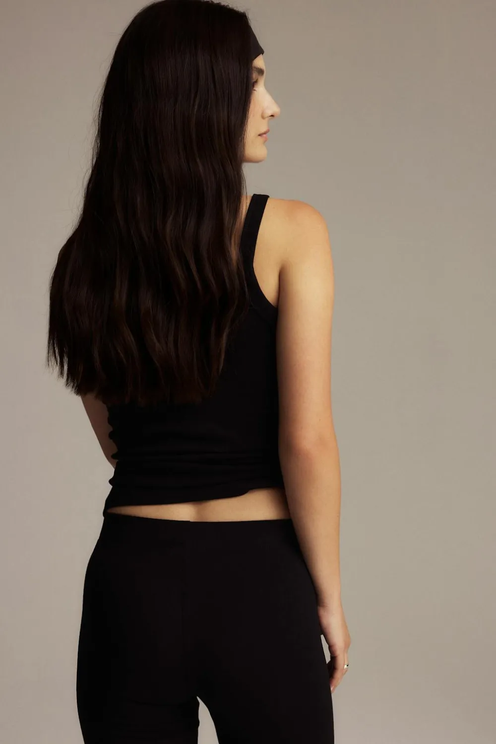Gina Tricot Tight fit rib inget Svart Discount