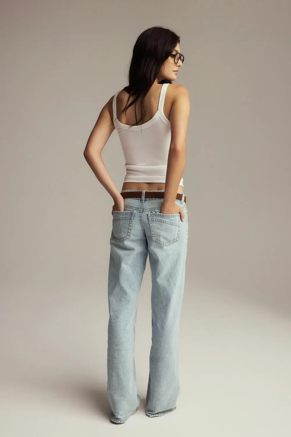 Gina Tricot Tight fit rib inget Hvit Online
