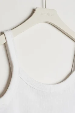 Gina Tricot Tight fit rib inget Hvit Online