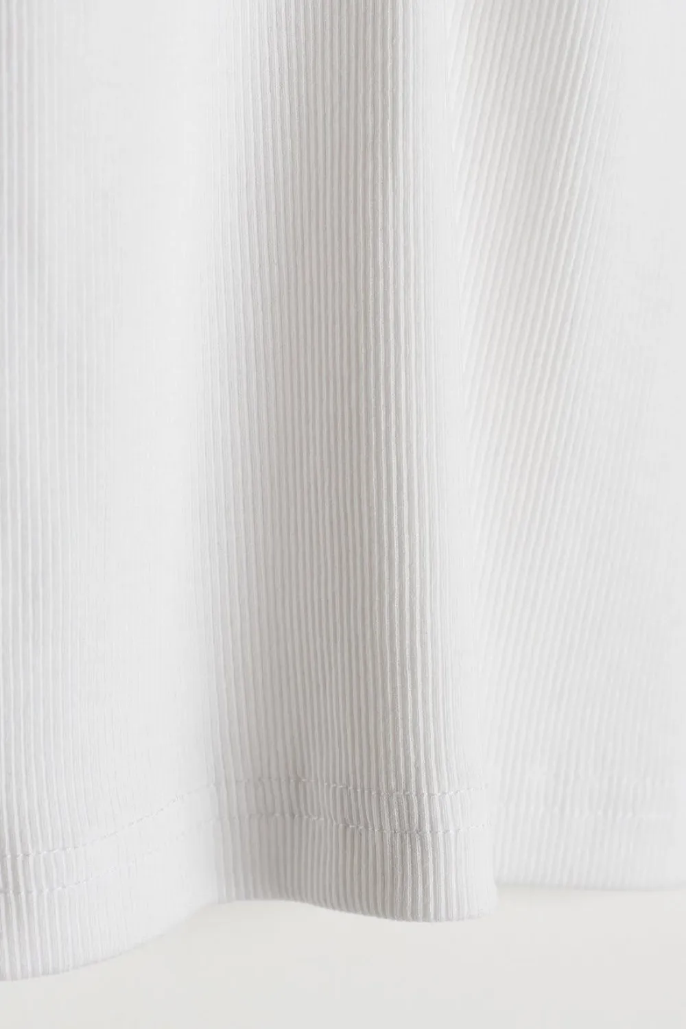 Gina Tricot Tight fit rib inget Hvit Online