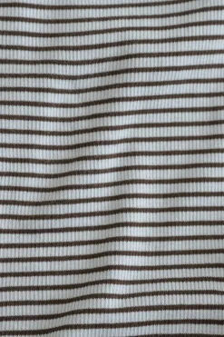 Gina Tricot Tight fit rib inget Blå Outlet