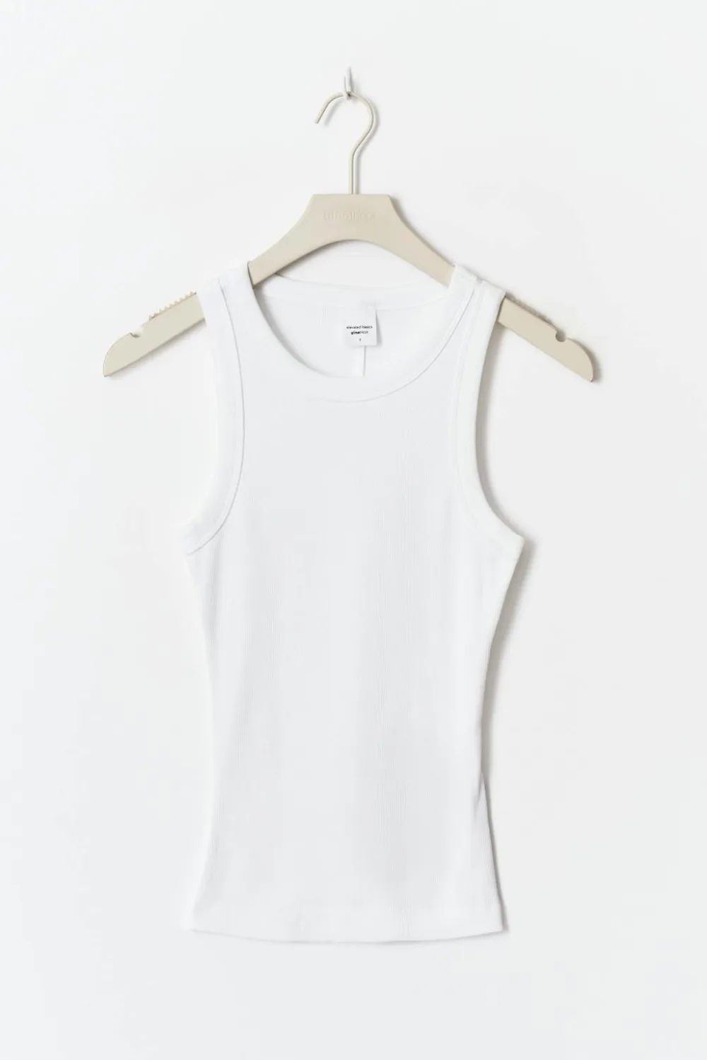 Gina Tricot Tight fit rib tank Hvit