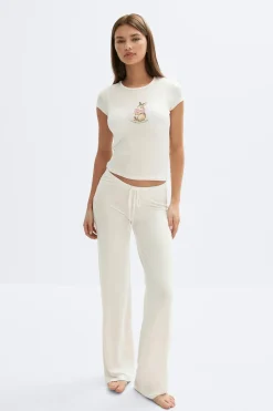 Gina Tricot Tight oungewear top Hvit Online