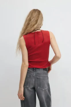 Gina Tricot Tight top Rød Hot