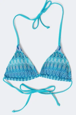 Gina Tricot 14+ triange bikini top Blå Best