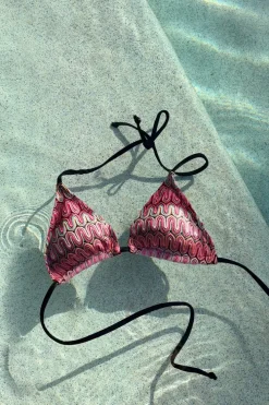 Gina Tricot 14+ triange bikini top Rosa Hot