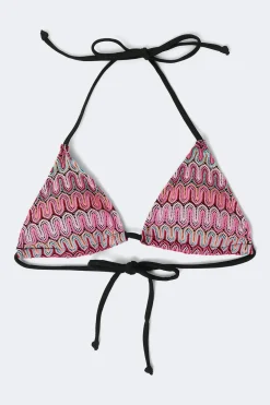 Gina Tricot 14+ triange bikini top Rosa Hot