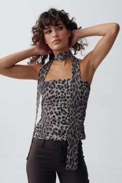 Gina Tricot Tube carf top Brun Clearance