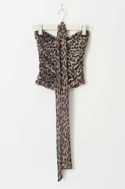 Gina Tricot Tube carf top Brun Clearance