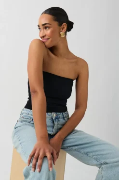 Gina Tricot Tube top Svart Online