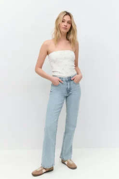 Gina Tricot Tube top Hvit Hot