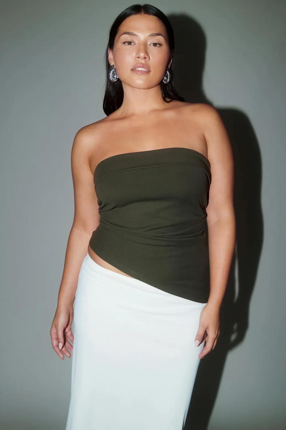Gina Tricot Tube top Grønn Outlet