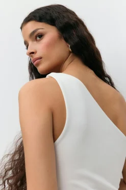 Gina Tricot Twit top Hvit Hot