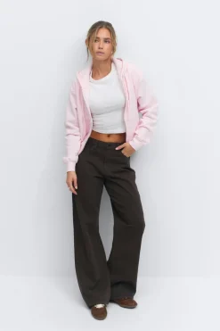 Gina Tricot Utiate zip hoodie Rosa Sale