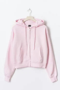 Gina Tricot Utiate zip hoodie Rosa Sale