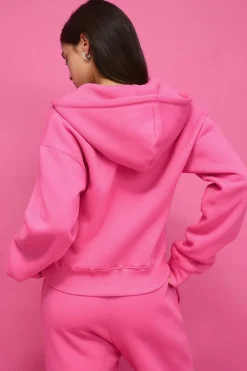 Gina Tricot Utiate zip hoodie Rosa Discount