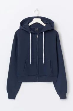 Gina Tricot Utiate zip hoodie Blå New