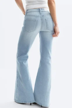 Gina Tricot Ultra flare jeans Blå Sale