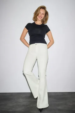 Gina Tricot Ultra flare jeans Hvit Online