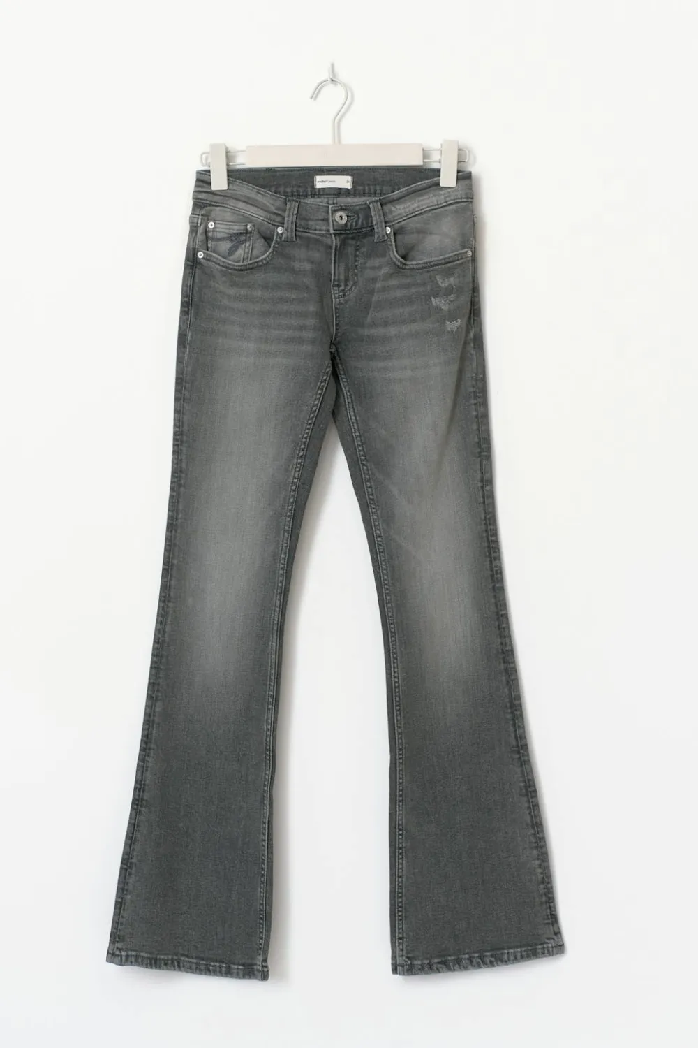 Gina Tricot Ultra low bootcut jeans Svart Outlet