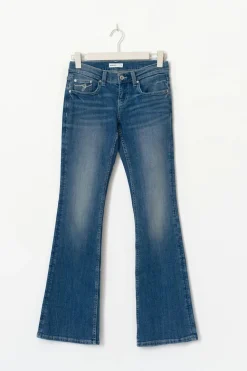 Gina Tricot Ultra low bootcut jeans Blå Clearance